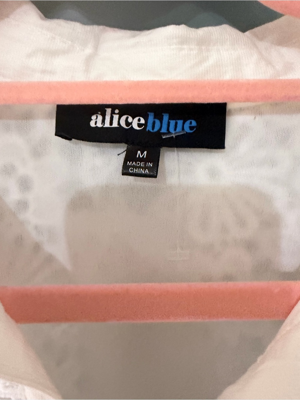 Alice Blue White Lace Ruffle Button-Front Blouse - Picture 4 of 5